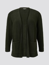 Curvy - Boucle Cardigan mit Taschen - Frauen - Dark Rosin Green Curvy - Boucle Cardigan mit Taschen - Frauen - Dark Rosin Green - 7 - My True Me