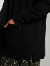 Boucle Cardigan mit Taschen - Frauen - Deep Black Boucle Cardigan mit Taschen - Frauen - Deep Black - 10 - My True Me