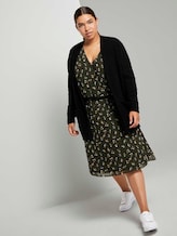 Boucle Cardigan mit Taschen - Frauen - Deep Black Boucle Cardigan mit Taschen - Frauen - Deep Black - 3 - My True Me
