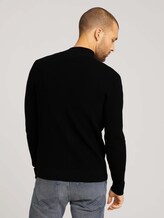 Strickjacke mit Seide - Männer - Black Strickjacke mit Seide - Männer - Black - 2 - TOM TAILOR