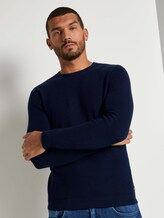 Strickpullover mit Seide - Männer - Sky Captain Blue Strickpullover mit Seide - Männer - Sky Captain Blue - 1 - TOM TAILOR