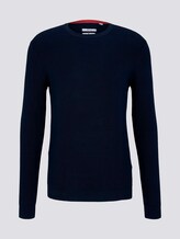 Strickpullover mit Seide - Männer - Sky Captain Blue Strickpullover mit Seide - Männer - Sky Captain Blue - 7 - TOM TAILOR