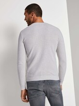 Strickpullover mit Seide - Männer - Light Medium Grey Melange Strickpullover mit Seide - Männer - Light Medium Grey Melange - 2 - TOM TAILOR