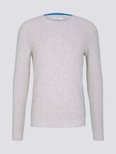 Strickpullover mit Seide - Männer - Light Medium Grey Melange Strickpullover mit Seide - Männer - Light Medium Grey Melange - 7 - TOM TAILOR
