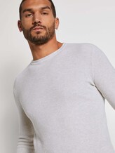 Strickpullover mit Seide - Männer - Light Medium Grey Melange Strickpullover mit Seide - Männer - Light Medium Grey Melange - 9 - TOM TAILOR