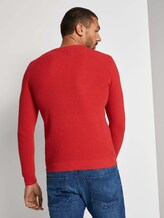 Strickpullover mit Seide - Männer - Powerful Red Strickpullover mit Seide - Männer - Powerful Red - 2 - TOM TAILOR