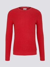 Strickpullover mit Seide - Männer - Powerful Red Strickpullover mit Seide - Männer - Powerful Red - 7 - TOM TAILOR