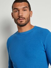 Strickpullover mit Seide - Männer - bright ibiza blue Strickpullover mit Seide - Männer - bright ibiza blue - 9 - TOM TAILOR