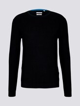 Strickpullover mit Seide - Männer - Black Strickpullover mit Seide - Männer - Black - 7 - TOM TAILOR