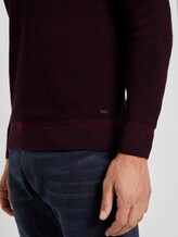 Fein gemusterter Pullover - Männer - purple black birdseye jacquard Fein gemusterter Pullover - Männer - purple black birdseye jacquard - 10 - TOM TAILOR