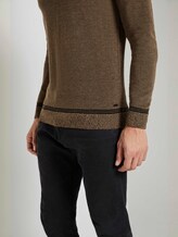 Fein gemusterter Pullover - Männer - black beige birdseye jacquard Fein gemusterter Pullover - Männer - black beige birdseye jacquard - 10 - TOM TAILOR