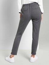 Gemusterte Loose Fit Hose - Frauen - dark grey herringbone Gemusterte Loose Fit Hose - Frauen - dark grey herringbone - 2 - TOM TAILOR