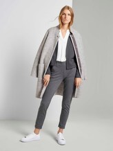 Gemusterte Loose Fit Hose - Frauen - dark grey herringbone Gemusterte Loose Fit Hose - Frauen - dark grey herringbone - 3 - TOM TAILOR