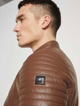 Bikerjacke mit Stehkragen aus Lederimitat - Männer - mid brown fake leather Bikerjacke mit Stehkragen aus Lederimitat - Männer - mid brown fake leather - 9 - TOM TAILOR