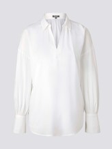 Lockere Bluse mit Ballonärmeln - Frauen - Whisper White Lockere Bluse mit Ballonärmeln - Frauen - Whisper White - 7 - Mine to five