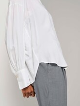 Lockere Bluse mit Ballonärmeln - Frauen - Whisper White Lockere Bluse mit Ballonärmeln - Frauen - Whisper White - 9 - Mine to five