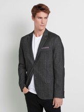 Strukturiertes Sakko - Männer - dark grey structure Strukturiertes Sakko - Männer - dark grey structure - 1 - TOM TAILOR