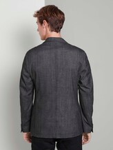Strukturiertes Sakko - Männer - dark grey structure Strukturiertes Sakko - Männer - dark grey structure - 2 - TOM TAILOR