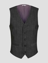 Strukturierte Weste - Männer - dark grey structure Strukturierte Weste - Männer - dark grey structure - 7 - TOM TAILOR
