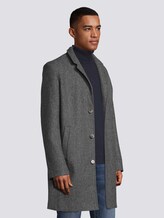 Wollen Jas met Melange zicht - Mannen - grey melange twill Wollen Jas met Melange zicht - Mannen - grey melange twill - 5 - TOM TAILOR Denim