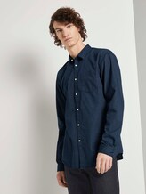 Gemustertes Hemd Slim Fit - Männer - navy abstract print Gemustertes Hemd Slim Fit - Männer - navy abstract print - 1 - TOM TAILOR Denim