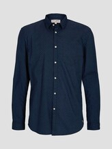 Gemustertes Hemd Slim Fit - Männer - navy abstract print Gemustertes Hemd Slim Fit - Männer - navy abstract print - 7 - TOM TAILOR Denim