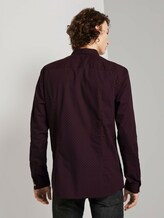 Gemustertes Hemd Slim Fit - Männer - bordeaux dot square print Gemustertes Hemd Slim Fit - Männer - bordeaux dot square print - 2 - TOM TAILOR Denim