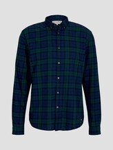 Kariertes Flanell Hemd - Männer - blue green tartan check Kariertes Flanell Hemd - Männer - blue green tartan check - 7 - TOM TAILOR Denim