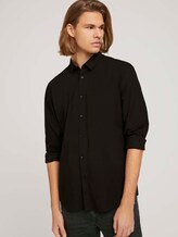 Slim Stretch Hemd - Männer - Black Slim Stretch Hemd - Männer - Black - 5 - TOM TAILOR Denim