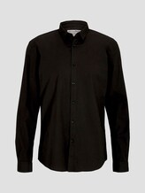 Slim Stretch Hemd - Männer - Black Slim Stretch Hemd - Männer - Black - 7 - TOM TAILOR Denim