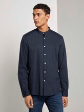 Feines Stehkragenhemd - Männer - Sky Captain Blue Feines Stehkragenhemd - Männer - Sky Captain Blue - 1 - TOM TAILOR Denim