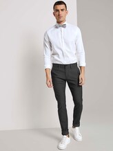 Fein gemustertes Hemd mit Schleife - Männer - White Fein gemustertes Hemd mit Schleife - Männer - White - 3 - TOM TAILOR