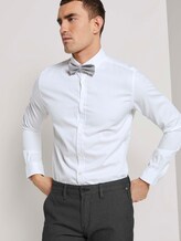 Fein gemustertes Hemd mit Schleife - Männer - White Fein gemustertes Hemd mit Schleife - Männer - White - 5 - TOM TAILOR