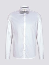 Fein gemustertes Hemd mit Schleife - Männer - White Fein gemustertes Hemd mit Schleife - Männer - White - 7 - TOM TAILOR
