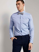 Fein gemustertes Hemd mit Schleife - Männer - light blue white structure Fein gemustertes Hemd mit Schleife - Männer - light blue white structure - 5 - TOM TAILOR