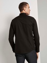 Fein gemustertes Hemd mit Schleife - Männer - Black Fein gemustertes Hemd mit Schleife - Männer - Black - 2 - TOM TAILOR