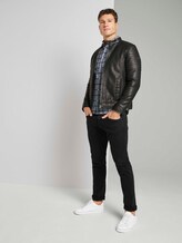 Kariertes Stretch Hemd - Männer - black white check Kariertes Stretch Hemd - Männer - black white check - 3 - TOM TAILOR