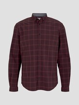 Kariertes Stretch Hemd - Männer - burgundy black check Kariertes Stretch Hemd - Männer - burgundy black check - 7 - TOM TAILOR