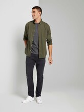 Basic T-shirt - Mannen - Dark Grey Melange Basic T-shirt - Mannen - Dark Grey Melange - 3 - TOM TAILOR