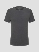 Basic T-shirt - Mannen - Dark Grey Melange Basic T-shirt - Mannen - Dark Grey Melange - 7 - TOM TAILOR