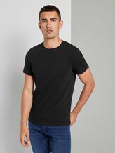 Basic T-Shirt - Männer - Black Basic T-Shirt - Männer - Black - 1 - TOM TAILOR