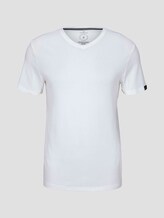 Basic Shirt mit V-Ausschnitt - Männer - Light Marsmallow Basic Shirt mit V-Ausschnitt - Männer - Light Marsmallow - 7 - TOM TAILOR