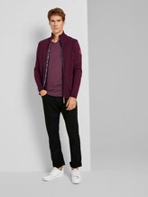 Basic Shirt mit V-Ausschnitt - Männer - Dusty Wildberry Red Basic Shirt mit V-Ausschnitt - Männer - Dusty Wildberry Red - 3 - TOM TAILOR