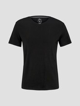 Basic Shirt mit V-Ausschnitt - Männer - Black Basic Shirt mit V-Ausschnitt - Männer - Black - 7 - TOM TAILOR