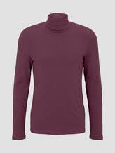 Basic Rollkragen Langarmshirt - Männer - Dusty Wildberry Red Basic Rollkragen Langarmshirt - Männer - Dusty Wildberry Red - 7 - TOM TAILOR