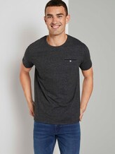 Gemustertes T-Shirt - Männer - Black Gemustertes T-Shirt - Männer - Black - 5 - TOM TAILOR