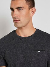 Gemustertes T-Shirt - Männer - Black Gemustertes T-Shirt - Männer - Black - 9 - TOM TAILOR