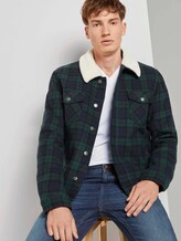 Karierte Trucker Wolljacke - Männer - Classical Bottle Tartan Check Karierte Trucker Wolljacke - Männer - Classical Bottle Tartan Check - 5 - TOM TAILOR Denim