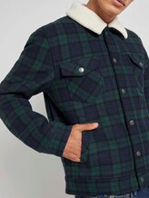 Karierte Trucker Wolljacke - Männer - Classical Bottle Tartan Check Karierte Trucker Wolljacke - Männer - Classical Bottle Tartan Check - 9 - TOM TAILOR Denim