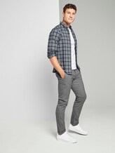 Fein strukturierte Chino Hose - Männer - light grey structure Fein strukturierte Chino Hose - Männer - light grey structure - 3 - TOM TAILOR